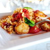 Рецепт Запеченных спагетти с морепродуктами