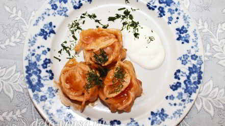 Рецепт мантов на сковороде