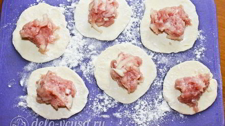 Рецепт мантов на сковороде