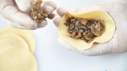 Рецепт мантов с грибами