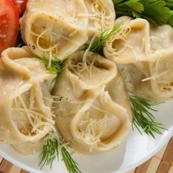 Рецепт Мантов с кабачком и мясом