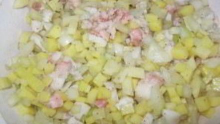 Рецепт мантов с картошкой и салом