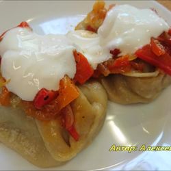 Рецепт Мантов с курицей