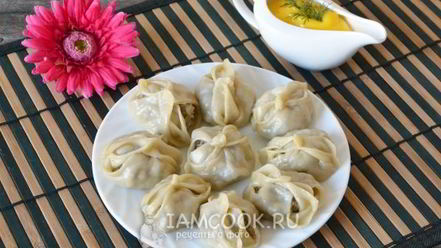 Рецепт мантов с мясом и картошкой