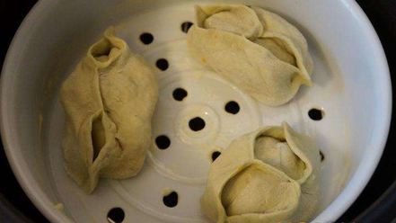 Рецепт мантов с мясом и с тыквой