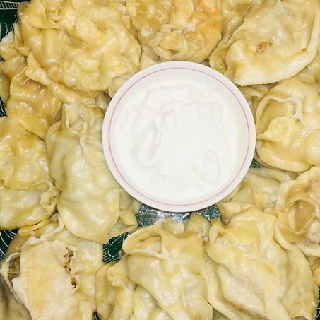 Рецепт Мантов с мясом и тыквой