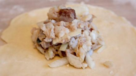 Рецепт мантов с рыбой и рисом