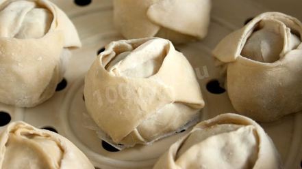 Рецепт мантов с рыбой и рисом