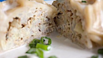 Рецепт мантов с рыбой и рисом