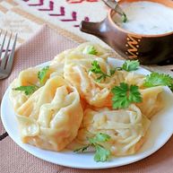 Рецепт Мантов с тыквой без мяса