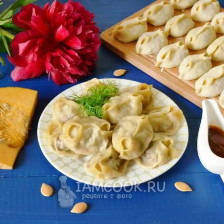 Рецепт Мантов с тыквой и мясом