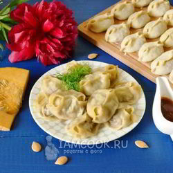 Рецепт Мантов с тыквой и мясом