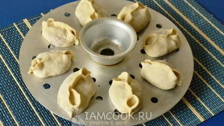 Рецепт мантов с тыквой и мясом