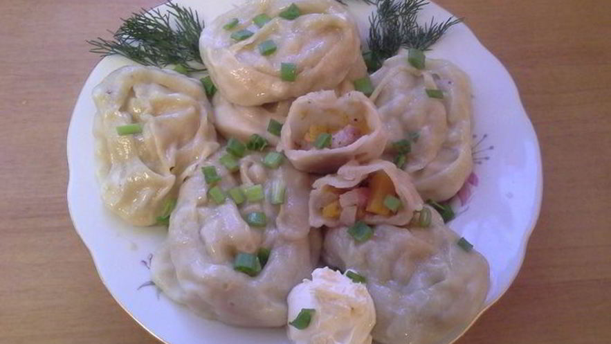 Рецепт мантов с тыквой