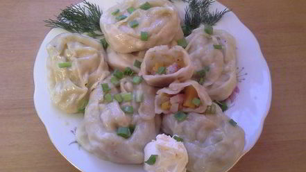 Рецепт мантов с тыквой