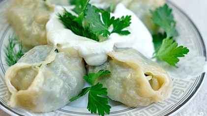 Рецепт Мантов со шпинатом