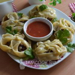 Рецепт Мантов в пароварке