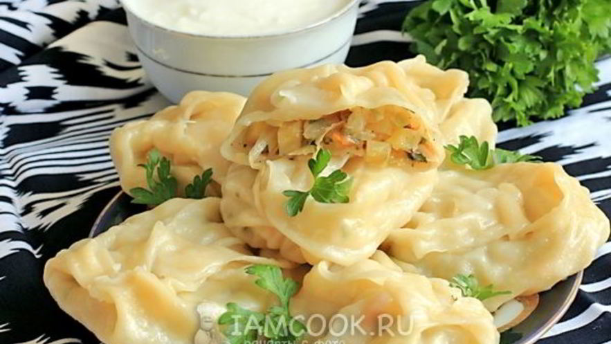 Рецепт овощных мантов