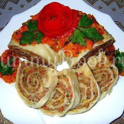 Рецепт Парового рулета Ханум