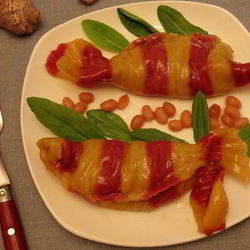 Рецепт Постных мантов рыбки с кальмарами