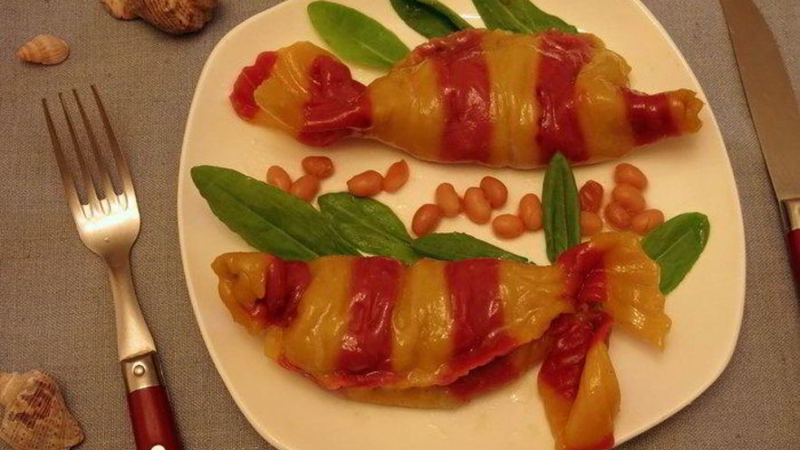 Рецепт постных мантов рыбки с кальмарами