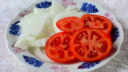 Рецепт мяса по-французски из свинины с помидорами