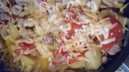 Рецепт мяса по-французски на сковороде с картошкой