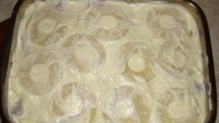 Рецепт мяса по-французски с ананасом