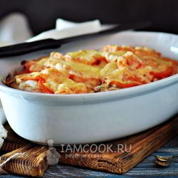 Рецепт Мяса по-французски с грибами и помидорами