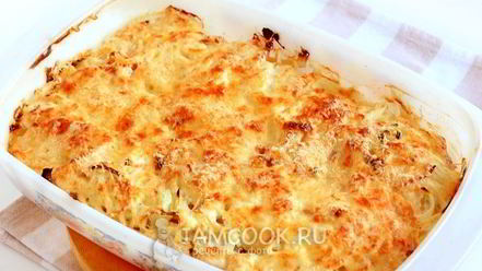 Рецепт мяса по-французски с курицей и картошкой