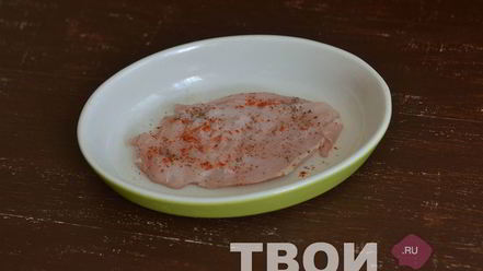 Рецепт мяса по-французски с курицей