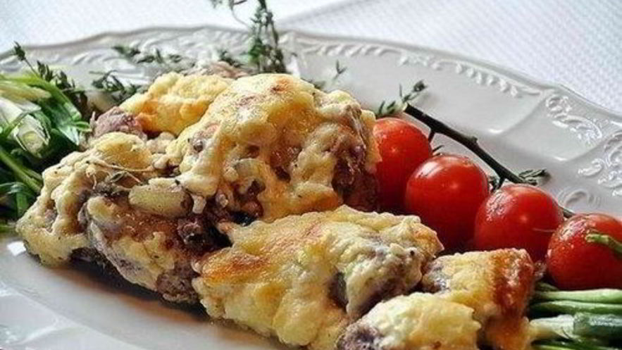 Рецепт мяса по-французски со сливками и пармезаном