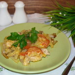 Рецепт Мяса по-французски в сковороде