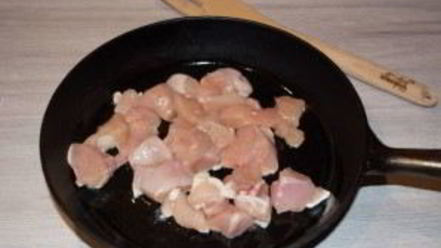 Рецепт мяса по-французски в сковороде