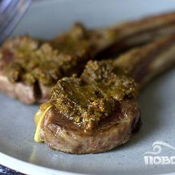 Рецепт Бараньих ребрышек с фисташковым тапенадом