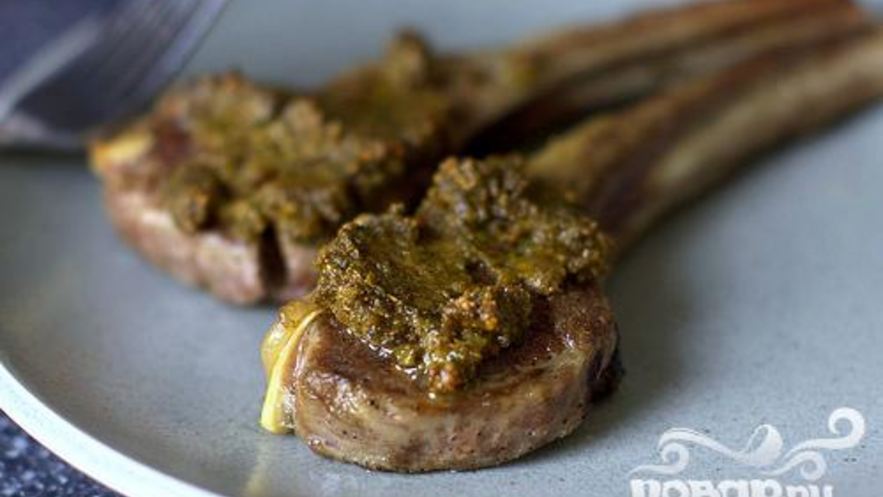 Рецепт бараньих ребрышек с фисташковым тапенадом