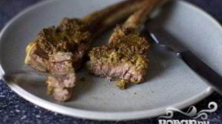 Рецепт бараньих ребрышек с фисташковым тапенадом