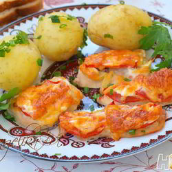 Рецепт Филе индейки запеченное с помидорами