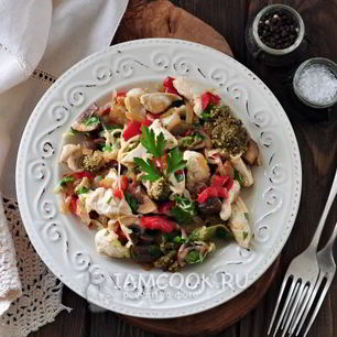 Рецепт Филе куриного с брокколи и болгарским перцем