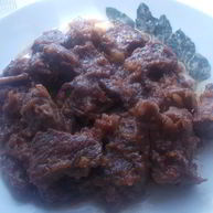 Рецепт Фруктовой говядины в винном маринаде