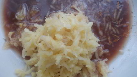 Рецепт фруктовой говядины в винном маринаде