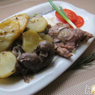 Рецепт Горячего горшочка — баранины с картофелем и почками