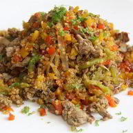 Рецепт Говядины с огурцами и квиноа