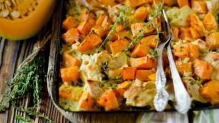 Рецепт индейки с тыквой