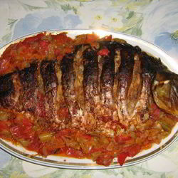 Рецепт Карпа в овощном гювече