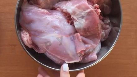 Рецепт кролика тушеного в сметане в мультиварке