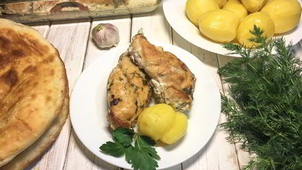 Рецепт кролика в сметане с картофелем