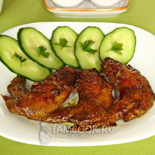 Рецепт Куриных крылышек в соево-чесночном маринаде