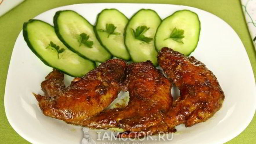 Рецепт куриных крылышек в соево-чесночном маринаде