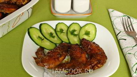 Рецепт куриных крылышек в соево-чесночном маринаде